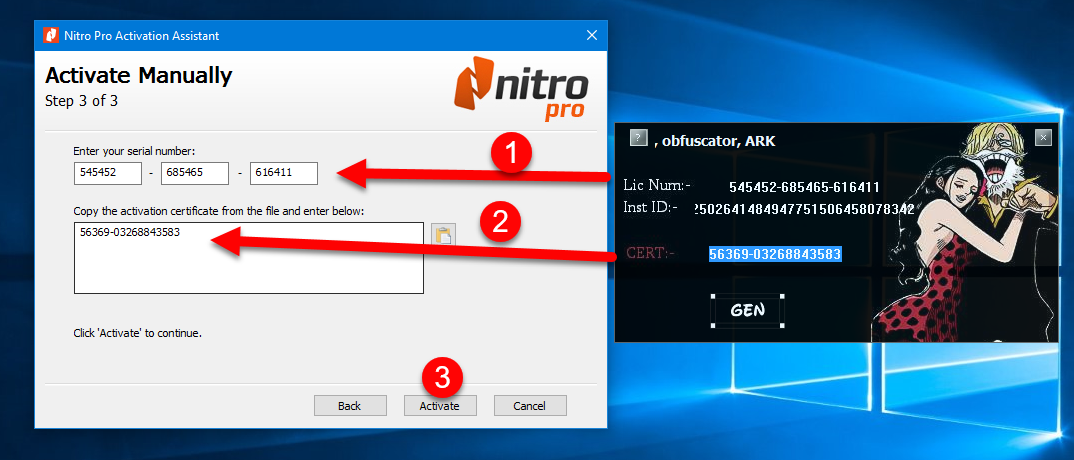 nitro pro 10 serial number